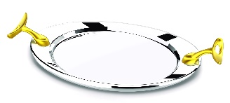 سینی بیضی 48×25 REGENT مدل O2 GOLD