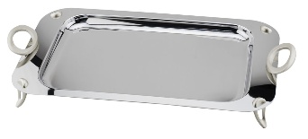 سینی مستطیل 50×27 پایهدار حلقهای REGENT مدل OVATION SS