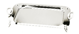 سینی مستطیل 50×31 پایهدار حلقهای REGENT مدل OVATION SS