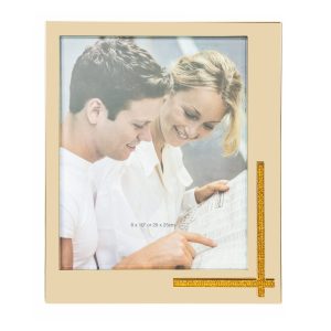 قاب عكس بزرگ 20*25نگين طلايي